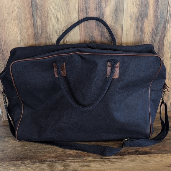 Polo by Ralph Lauren Navy Vintage Large Clutch Shoulder Duffel Bag          M600 - Picture 4 of 9